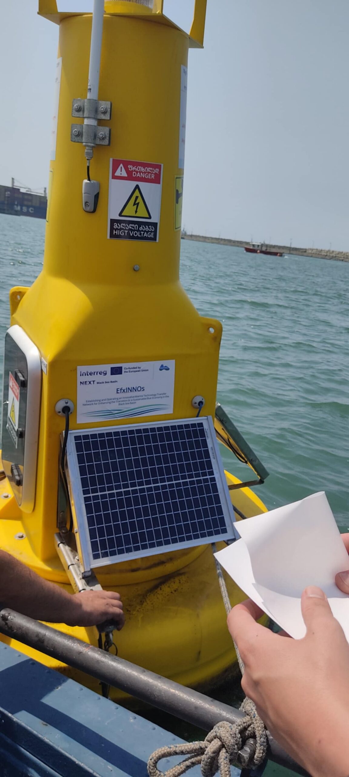 Ilia State University EfxINNOs Team Carries Out Fieldwork at Marine Buoy Site
